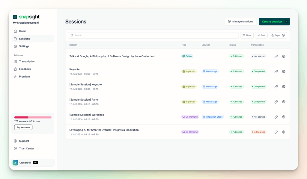 Virtual Events: Connect any virtual platform in one click