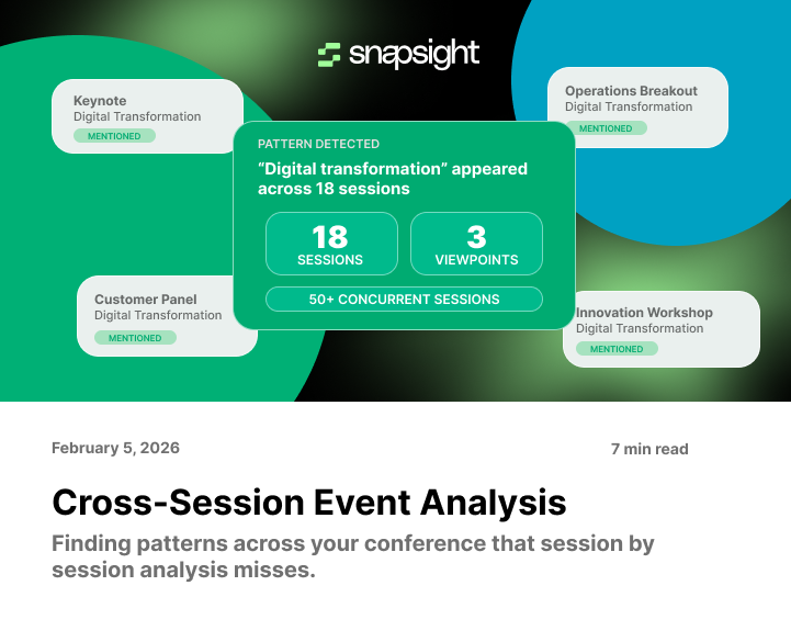 Cross-Session Event Analysis: Finding Patterns Across Your Conference